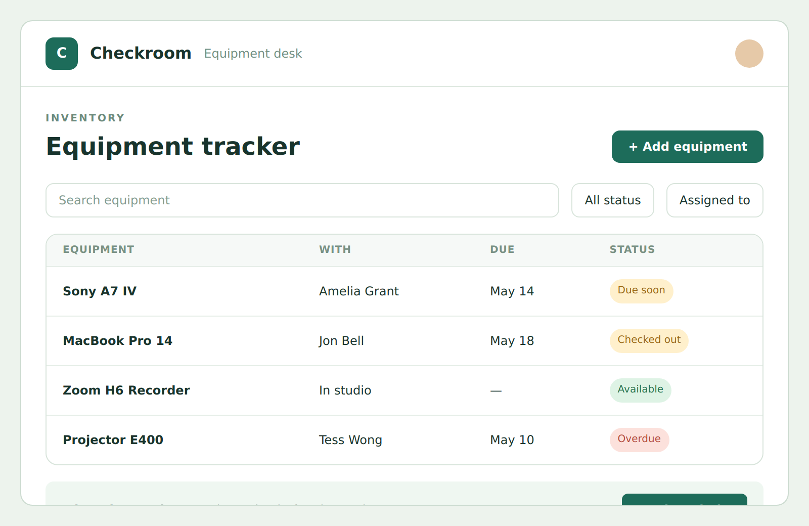 Preview of the app TakoCode built for this prompt